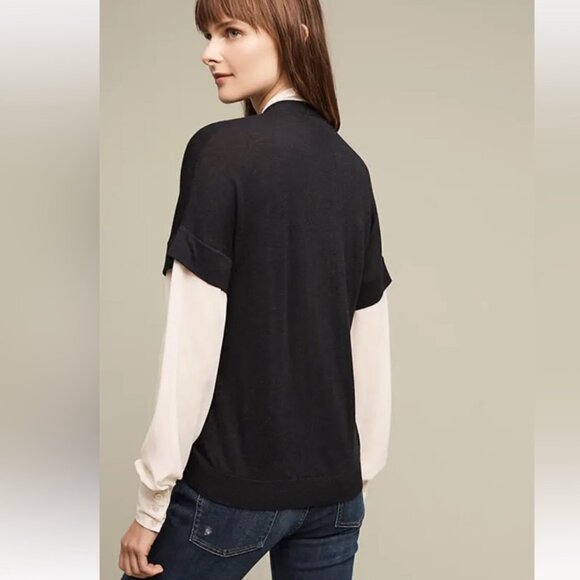 Anthropologie Elsie Bowtie Front Tie La Fee Verte Sweater - Picture 2 of 13